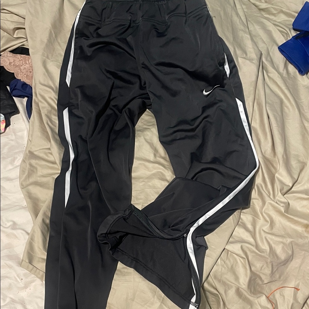 Nike Black and White Sweatpants